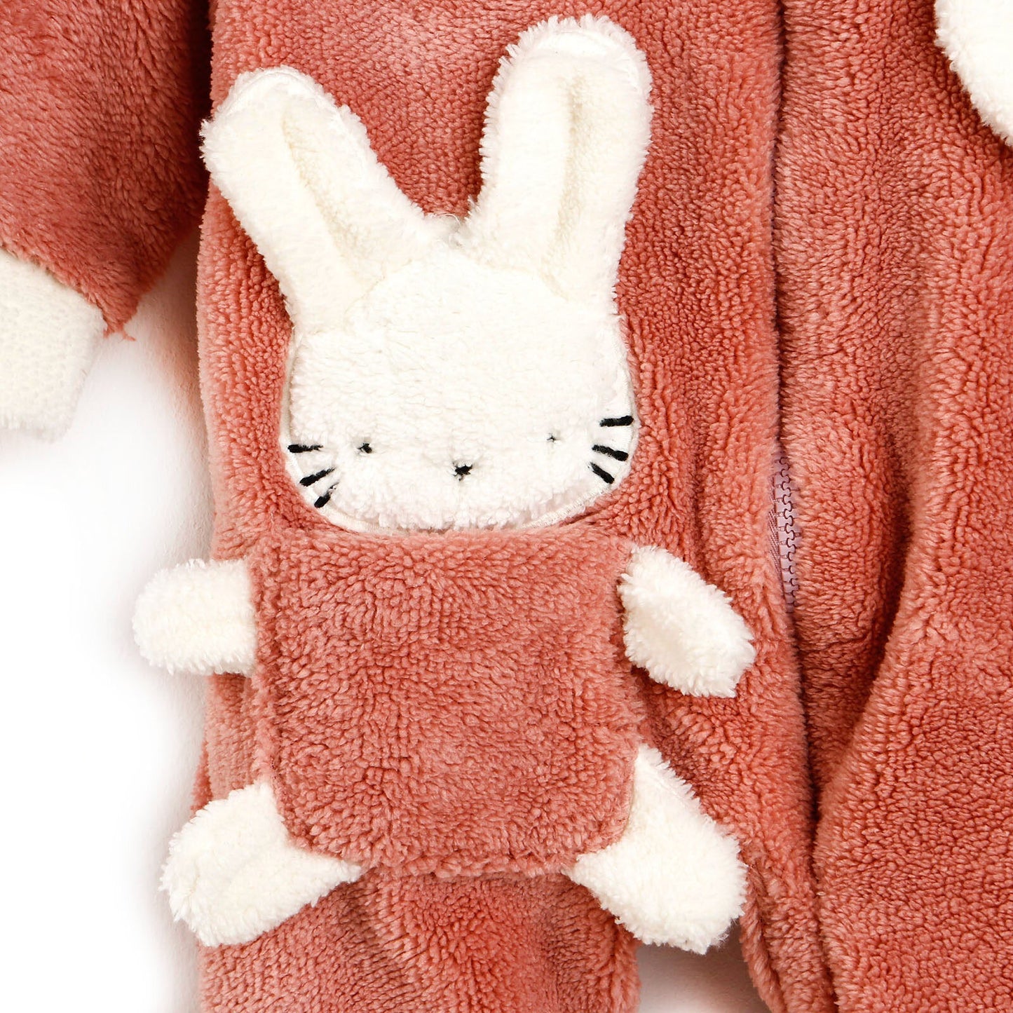 Midimod Newborn Welsoft Jumpsuit - Light Rose