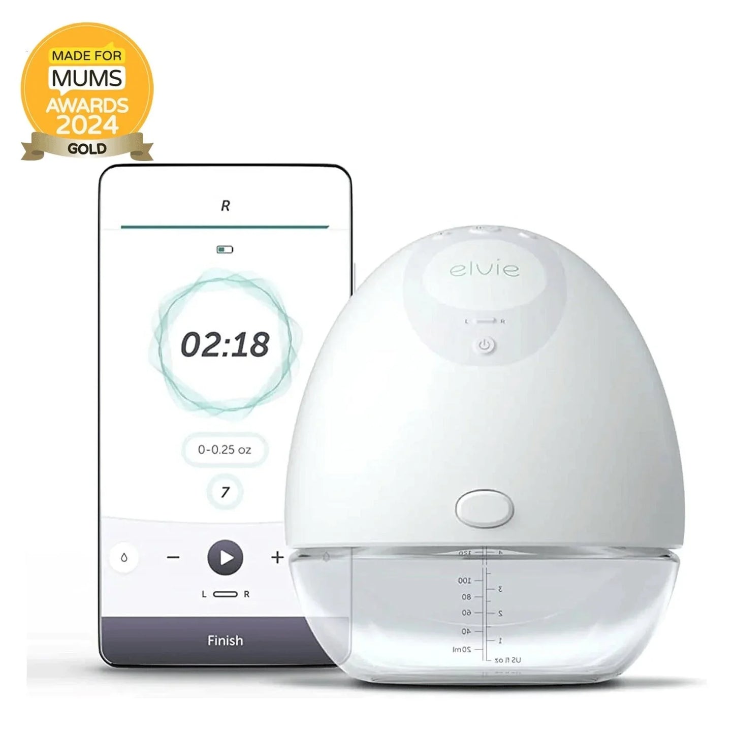 Elvie Pump Single Ultra-Quiet Wearable Electric Breast Pump