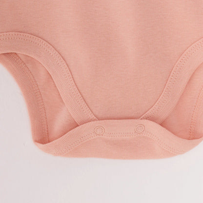 HelloBaby Baby Girl Short Sleeve Bodysuit 2 pcs - Pink