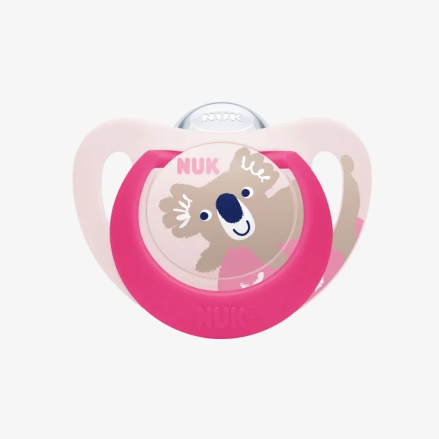 NUK Star Day & Night Soother 6-18 months Pack of 2 - Pink