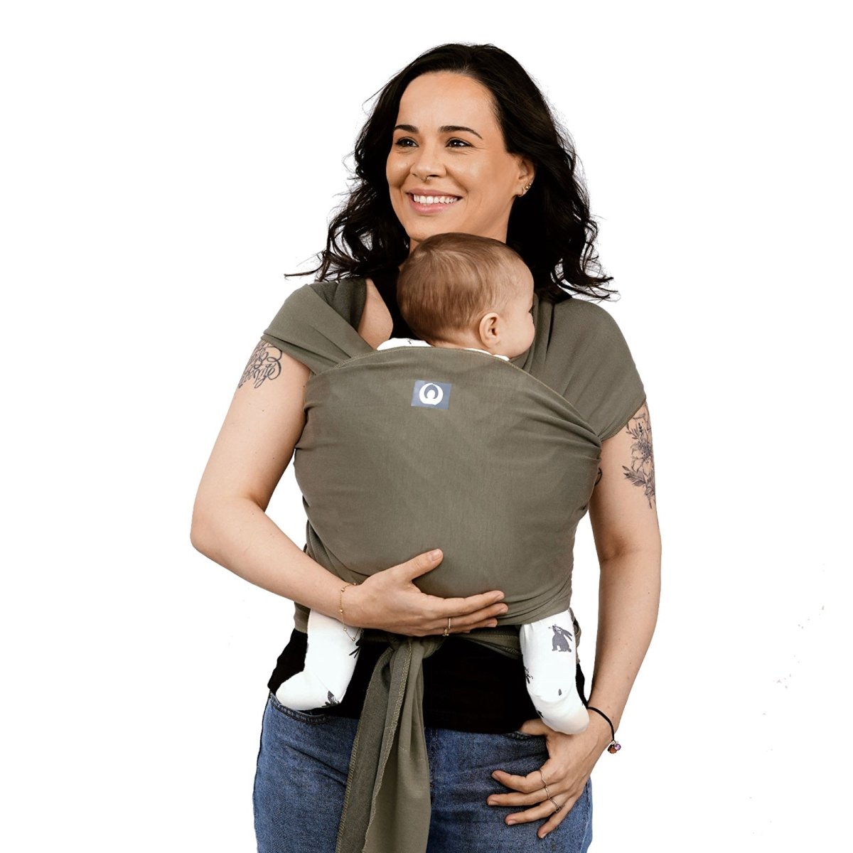 Gaia Carry Stretchy Baby Wrap Pure Tencel - Forest Green