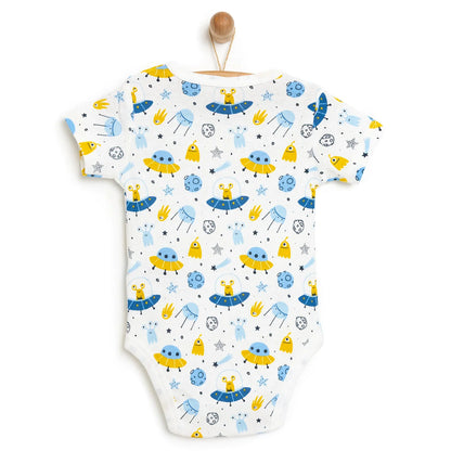 HelloBaby Baby Boy Short Sleeve  Body - White