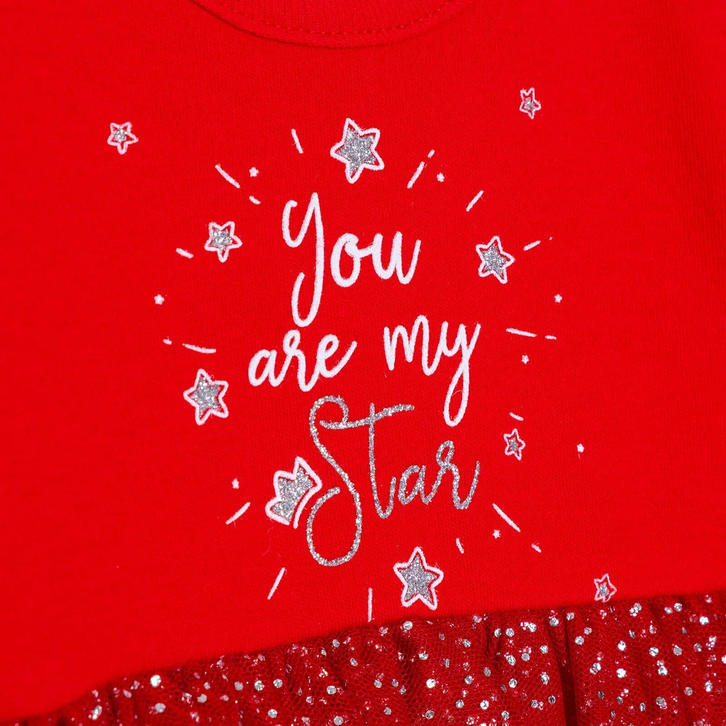 HelloBaby My First Christmas Newborn Girl Dress-Body - Red