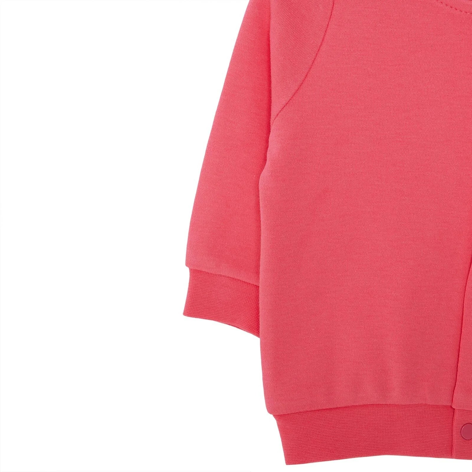 HelloBaby Basic Rib Cardigan - Dark Pink