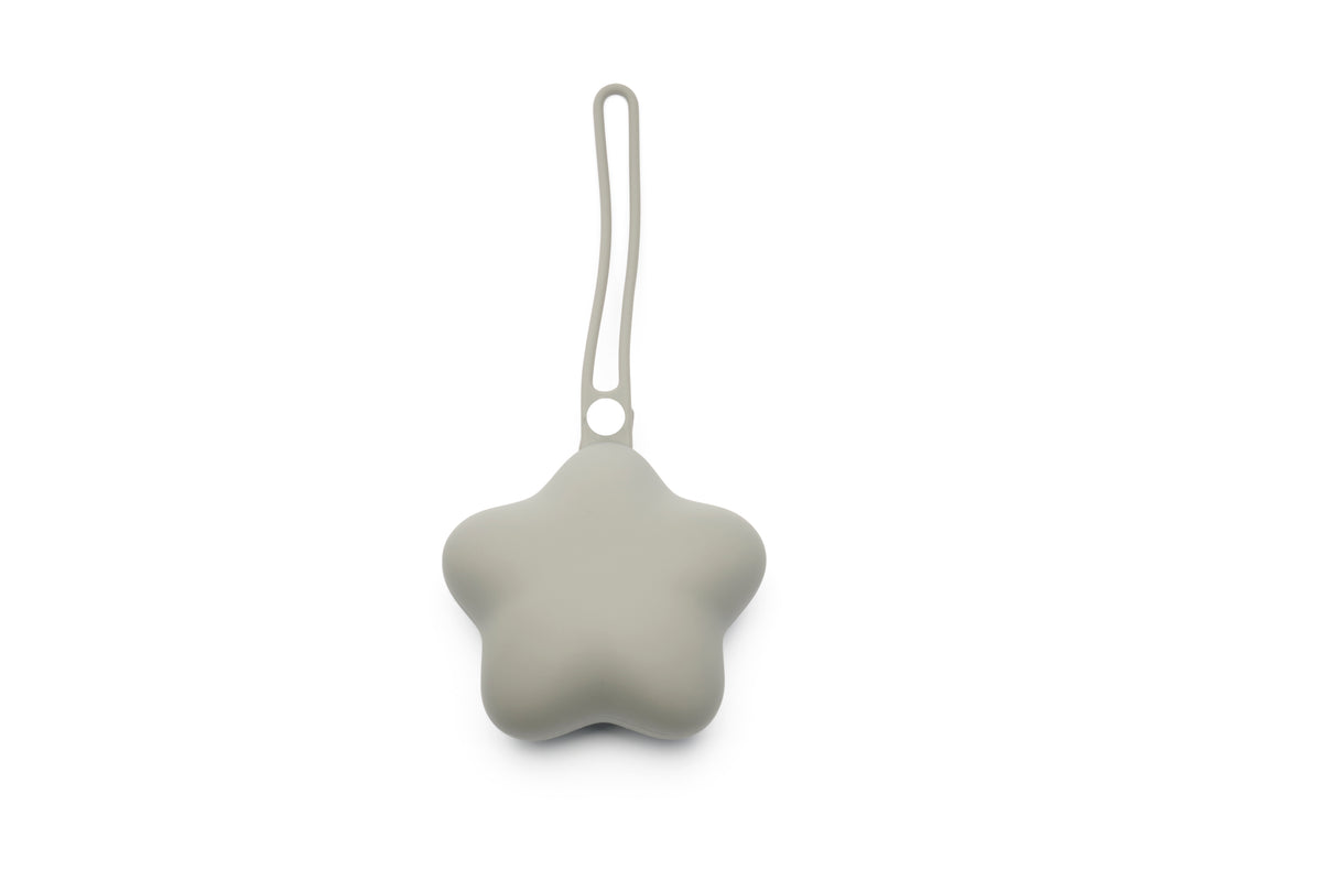 Dooky Silicone Pacifier Case (Grey Star)