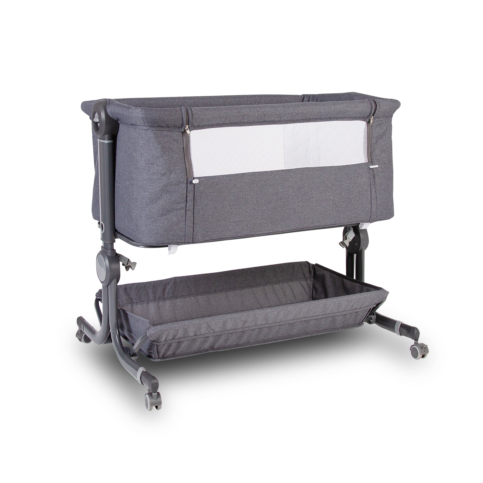 Red Kite Quiet Time Cosysleep Bedside Crib (Grey)