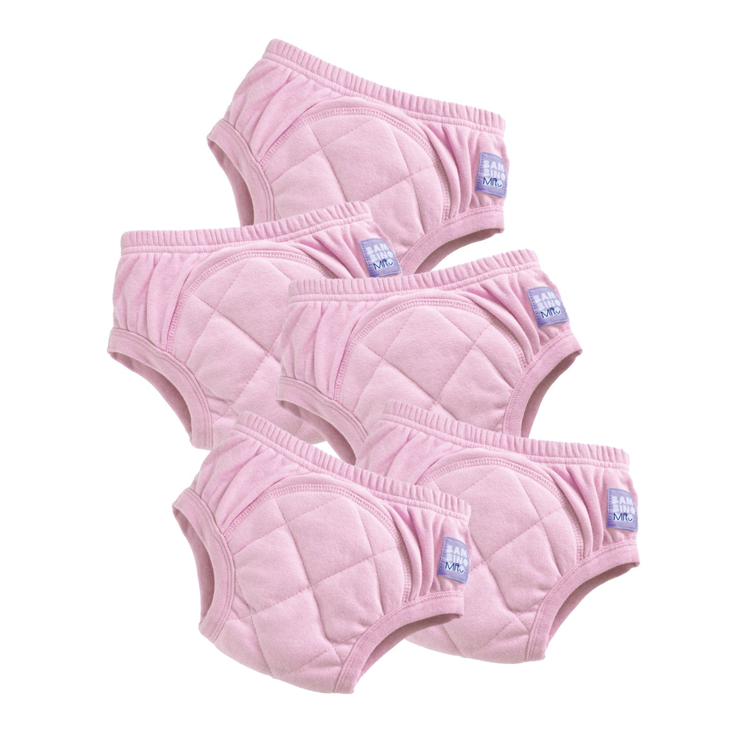 5 Pack Reusable Potty Training Pants in Light Pink - Enhanced Design