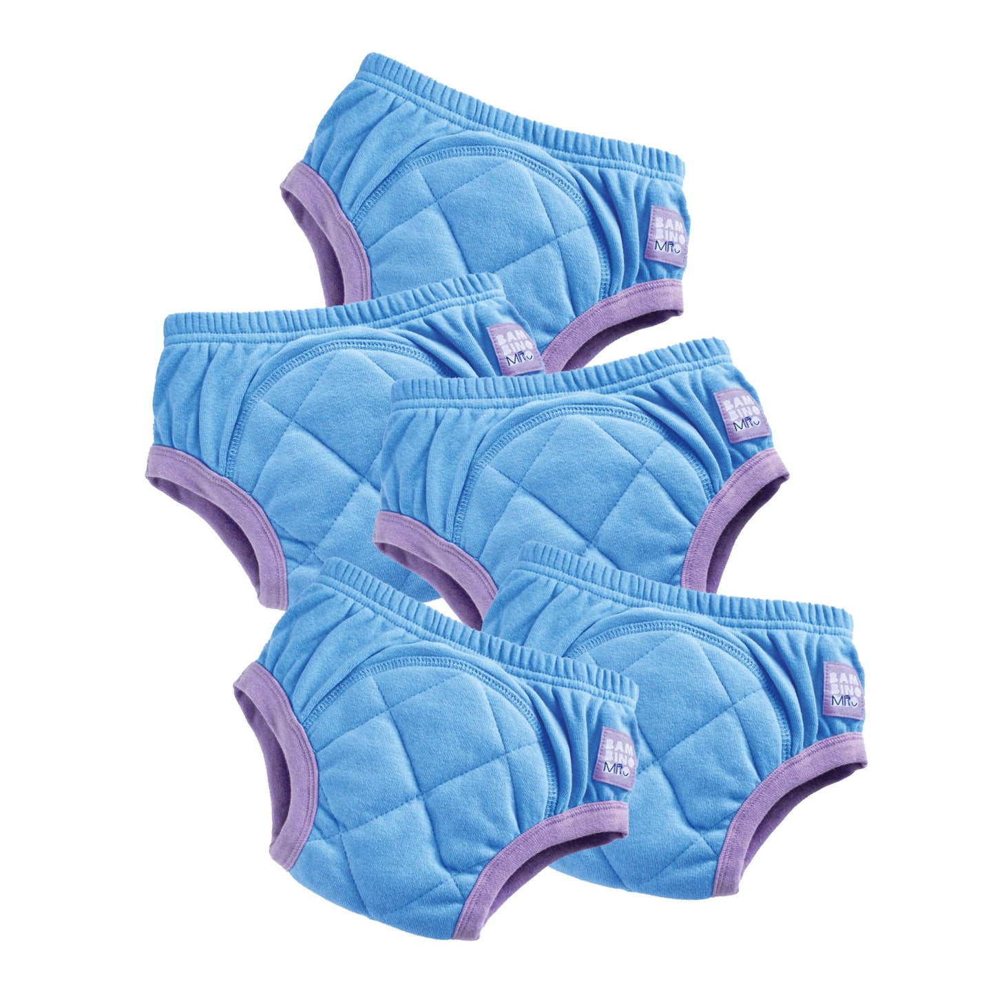 5 Pack Reusable Potty Training Pants in Sky - Enhanced Design