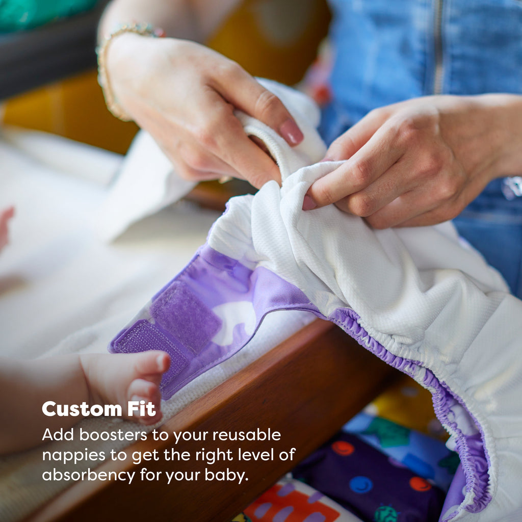 The Everything Reusable Nappy Bundle in Wild Life and Pastels