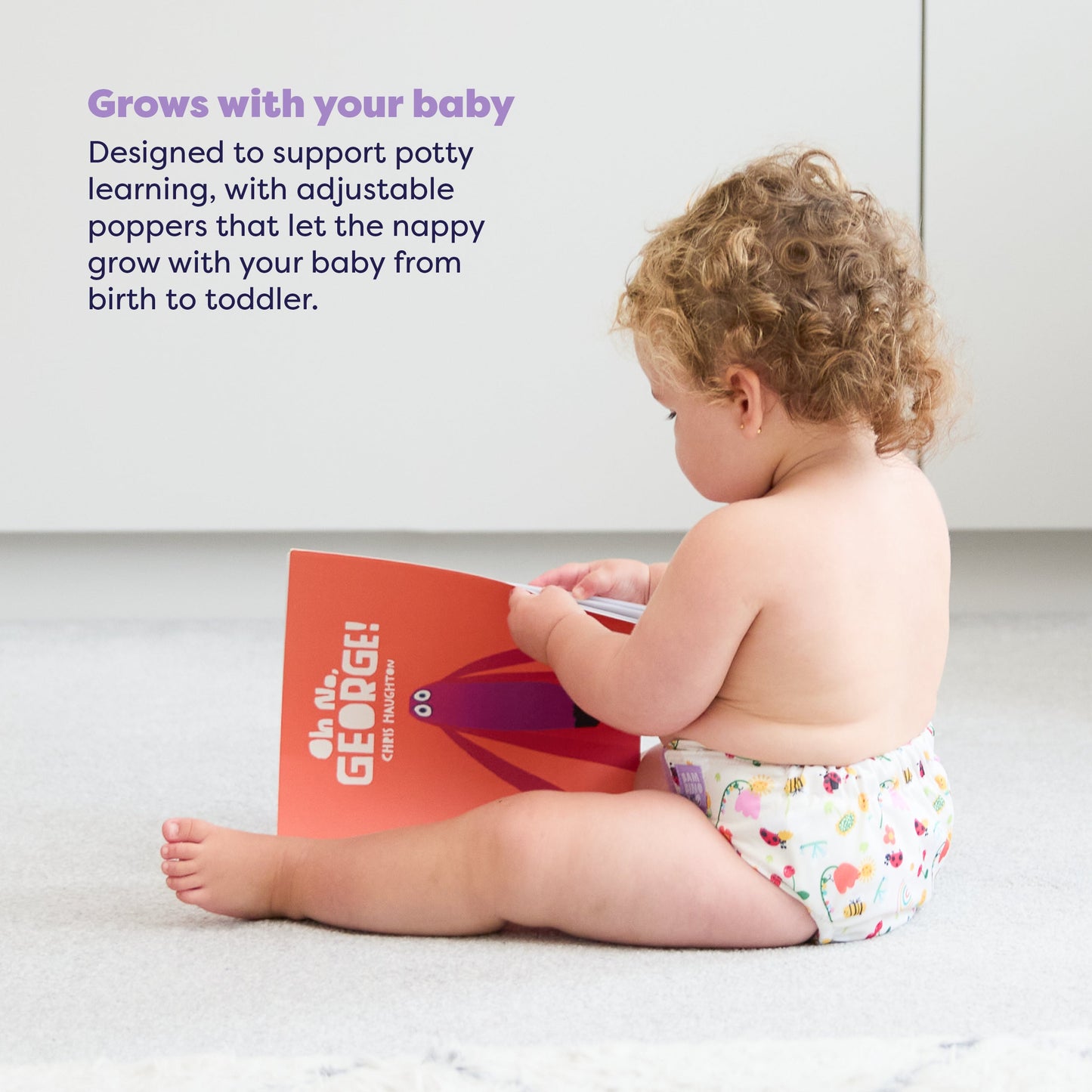 Revolutionary Try-Me-Trio Reusable Nappy Bundle in Garden Party