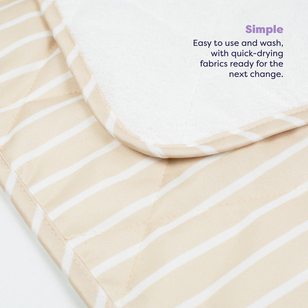 On-The-Move Baby Changing Mat in Neutral Stripe