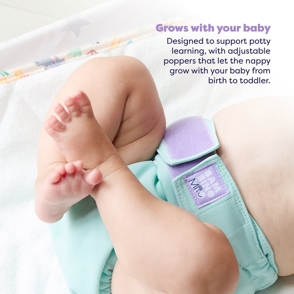 Revolutionary Reusable Nappy in Aqua