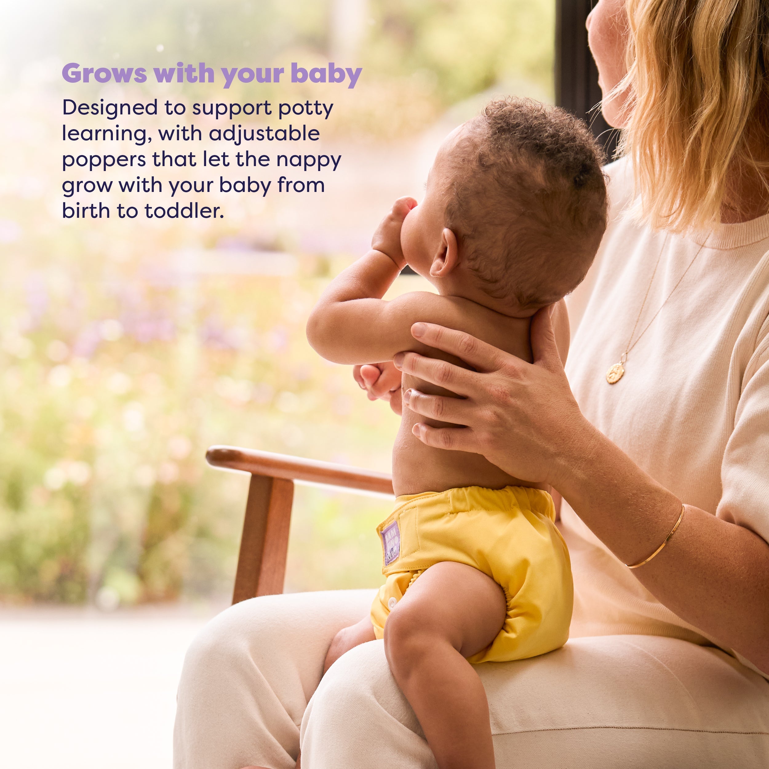 Revolutionary Reusable Nappy in Yellow
