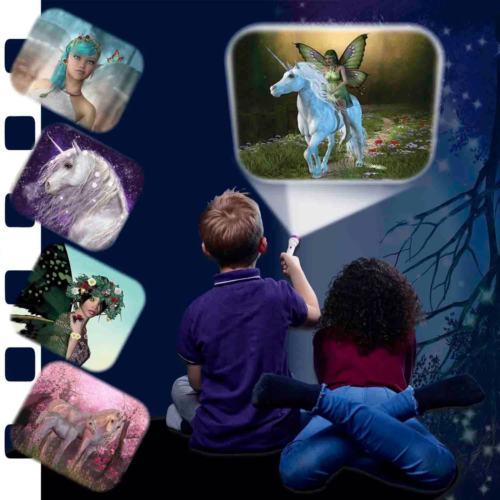 Brainstorm Torch and Projector - Fairy & Unicorn