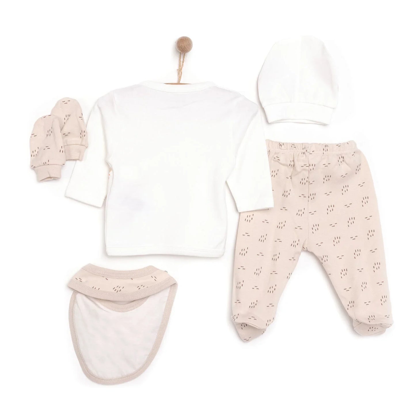 Little Life Boy 5 Piece Newborn Set - Light Brown