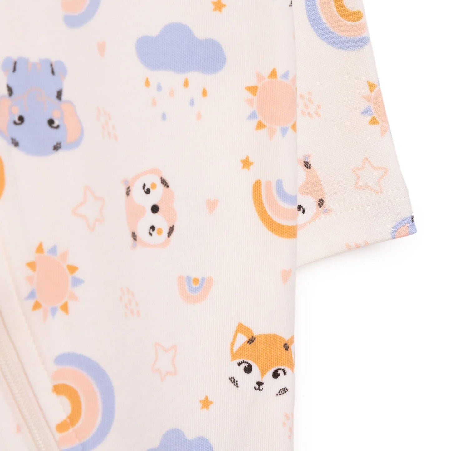 HelloBaby Newborn Girl Footed Jumpsuit - Beige