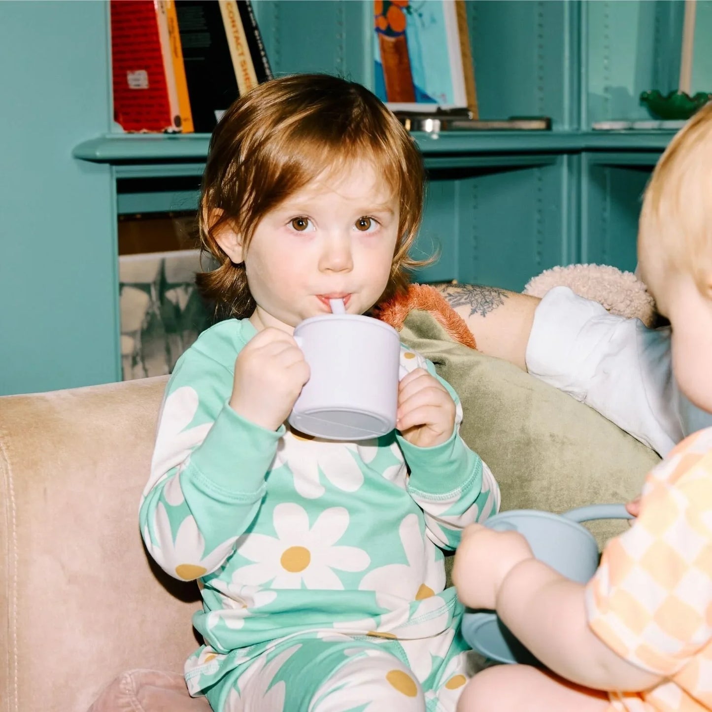Pippeta Silicone Cup with Straw - Ash Rose