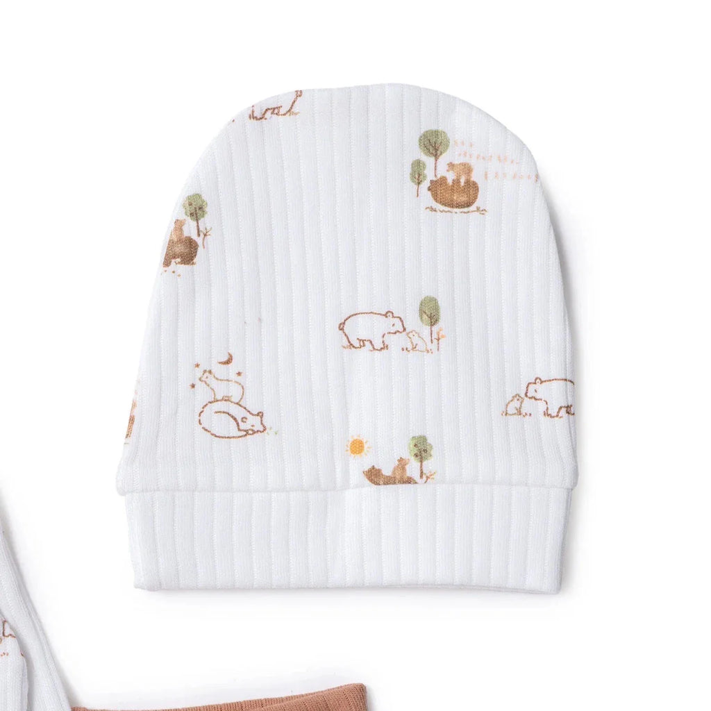 Tiffany 100% Cotton Tiny Baby Set - Ecru