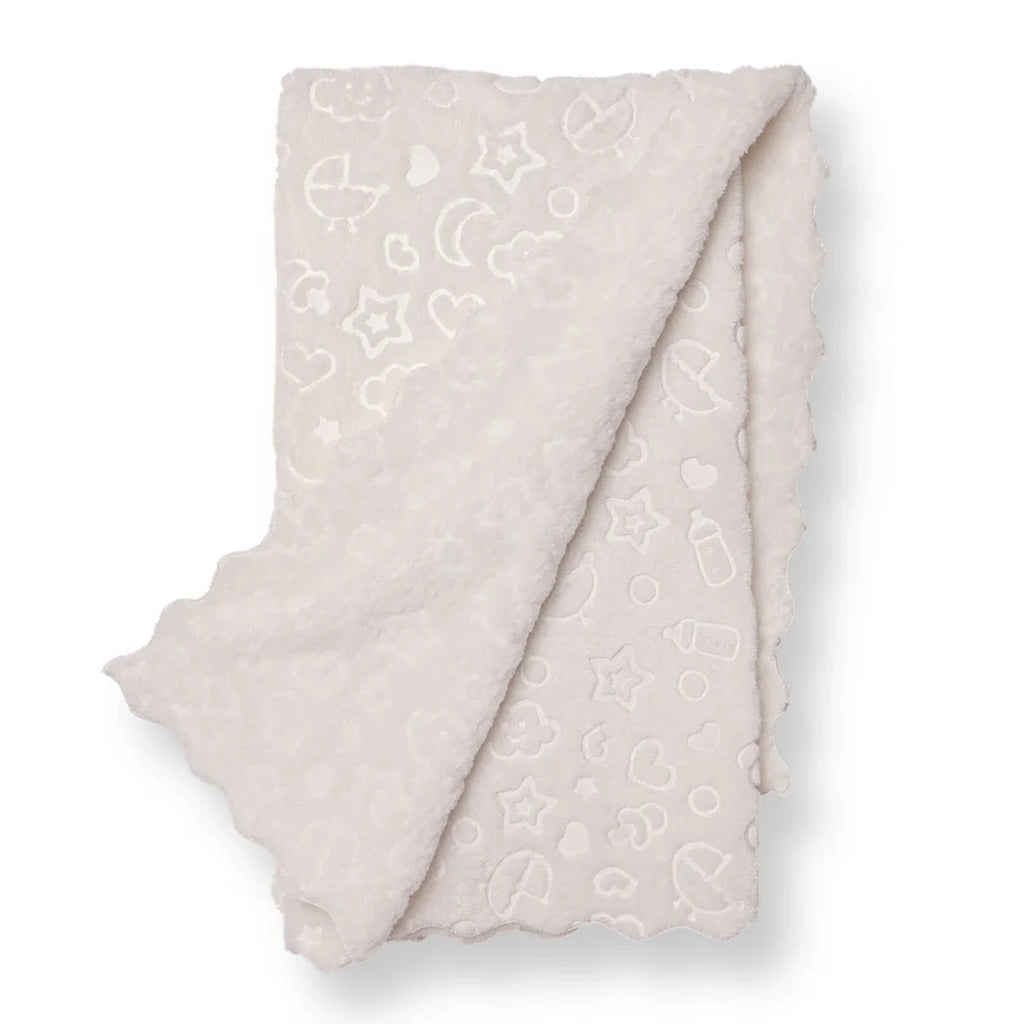 Little Dreams Unisex Plush Blankets - Ecru