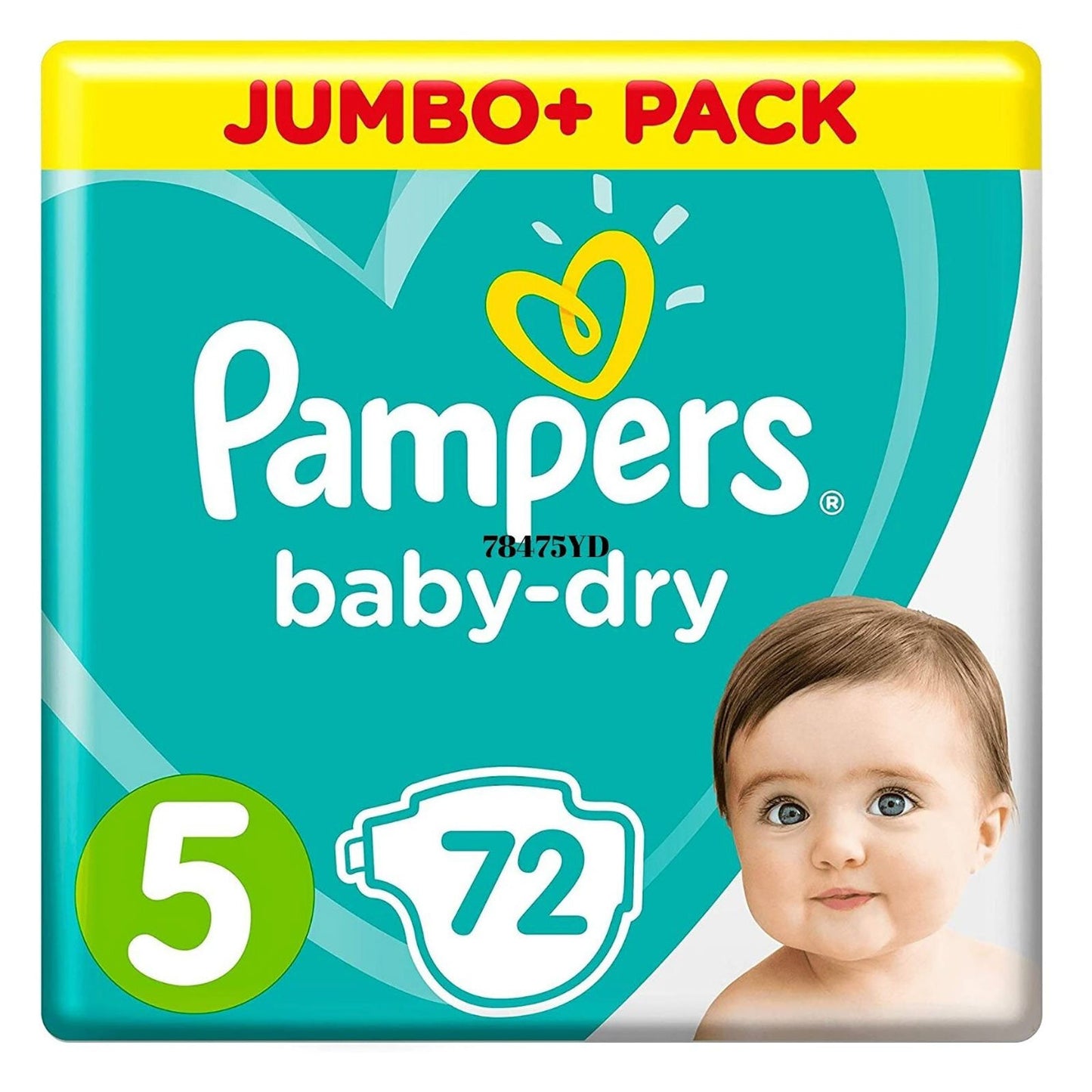 Pampers Baby Dry Size 5 Jumbo Pack - 72 nappies
