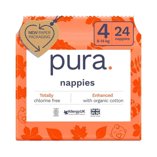 Pura Eco Nappy Size 4 - 24 nappies