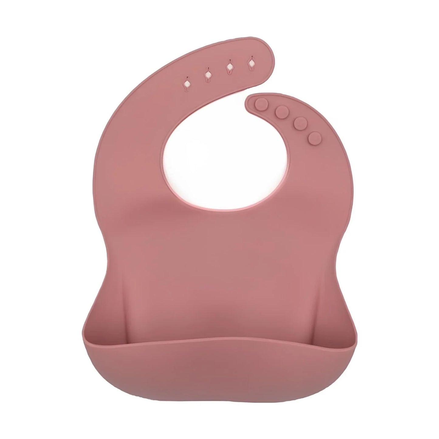 BLW Essentials Silicone Bib - Dusty Rose