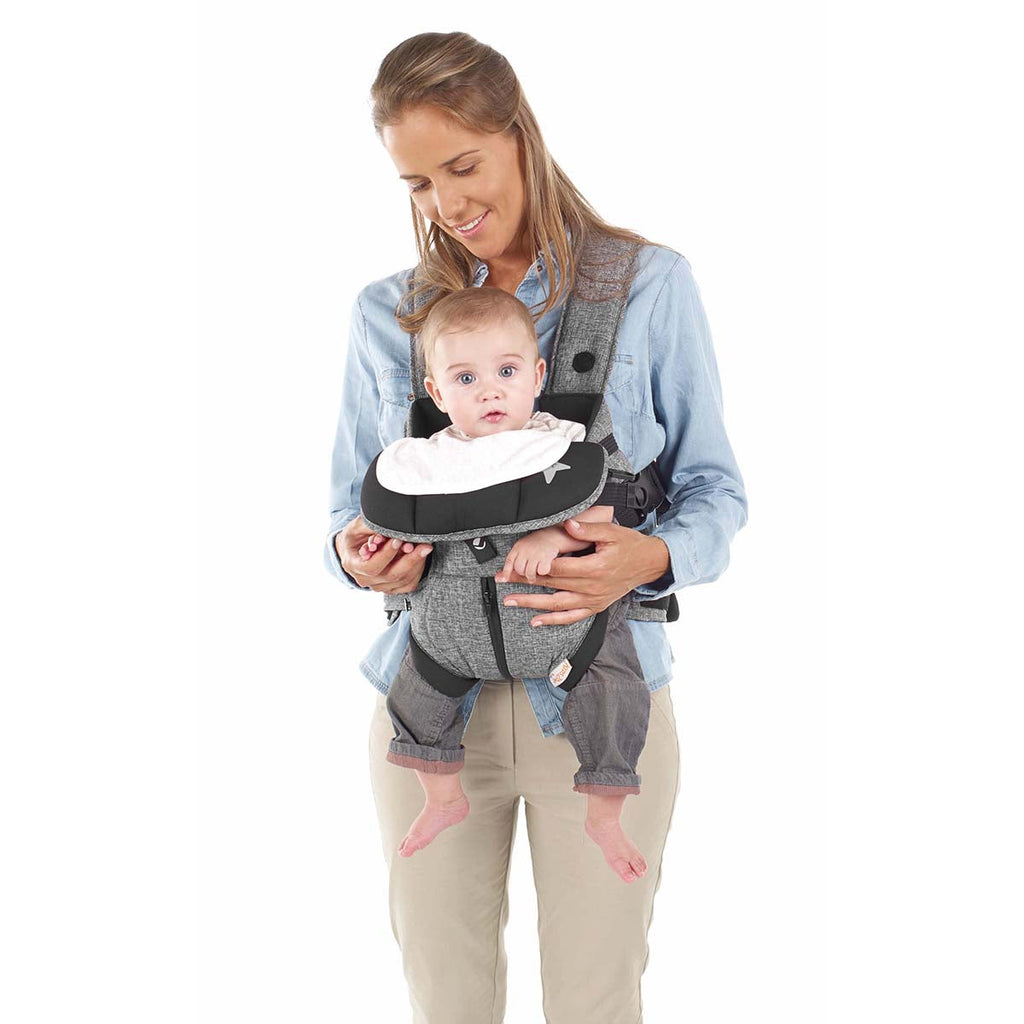 Jané Travel Ergonomic Baby Carrier – 3 Position, Breathable with Lumbar Support (Birth to 15kg), Crater