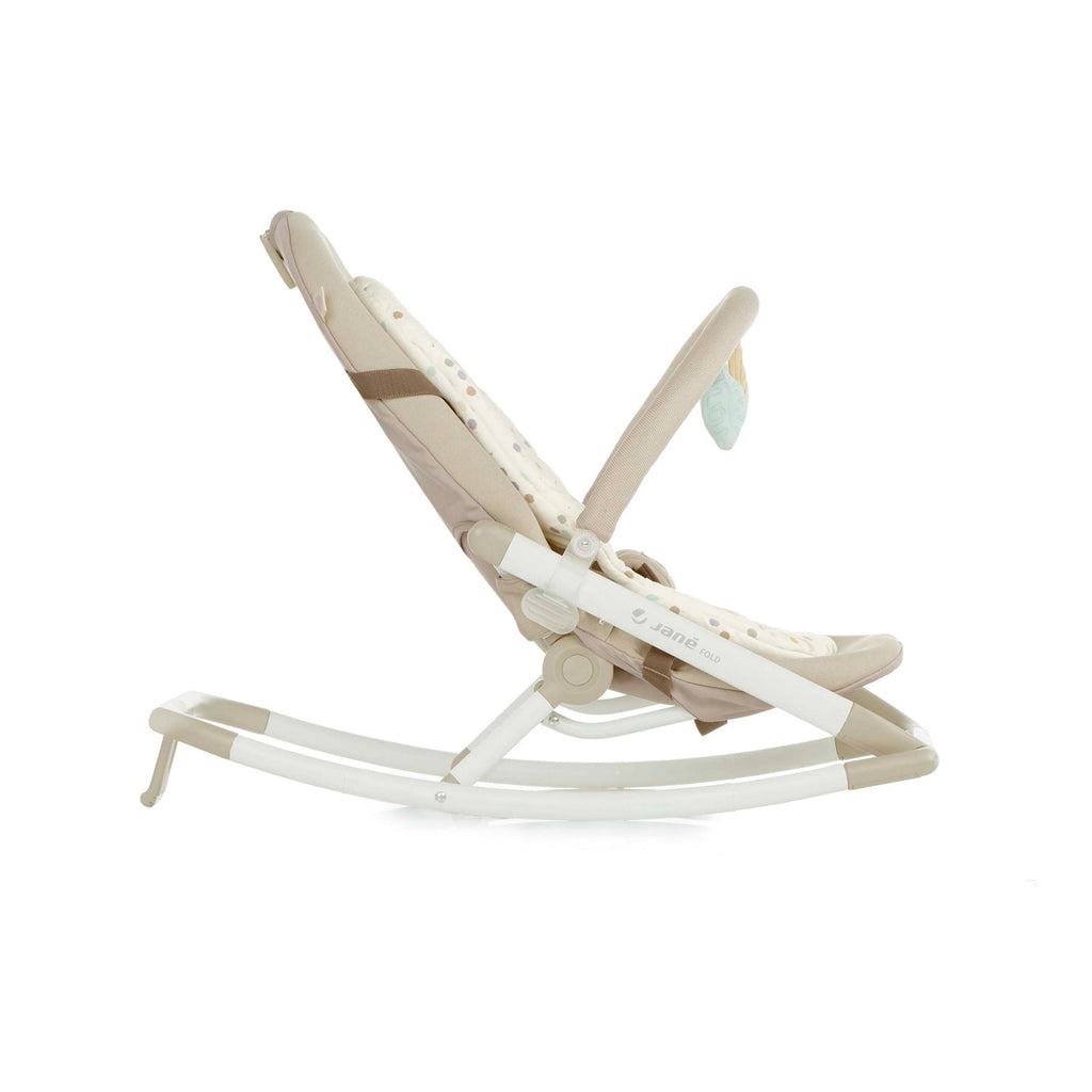 Fold Baby Rocker with Toy Arch & Reversible Newborn Cushion, Star