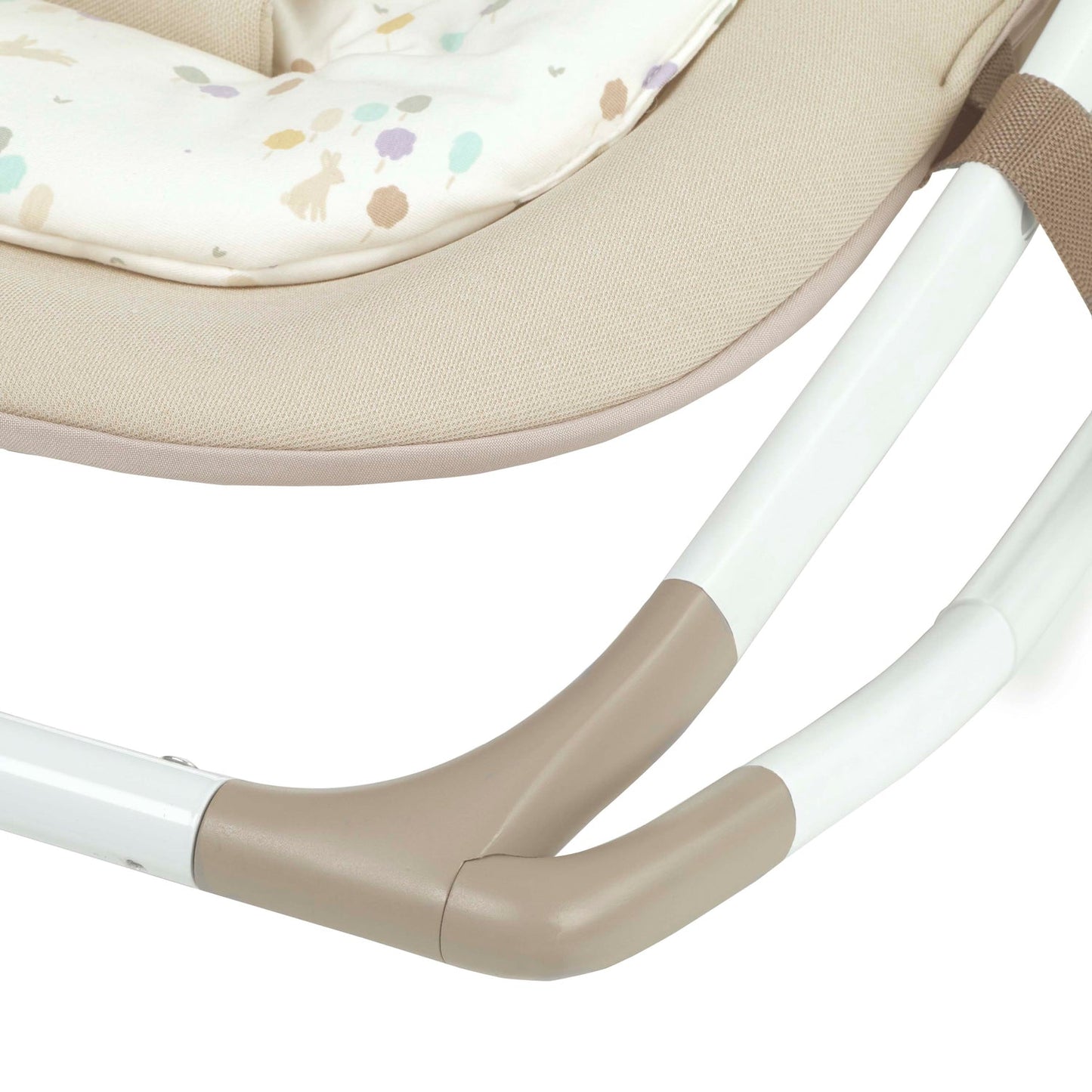 Fold Hammock Baby Rocker with Toy Arch & Reversible Newborn Cushion, Sesame