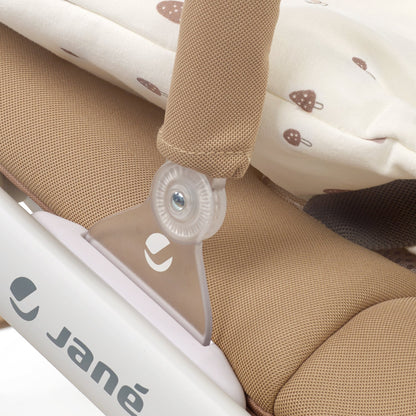 Fold Hammock Baby Rocker with Toy Arch & Reversible Newborn Cushion, Sesame