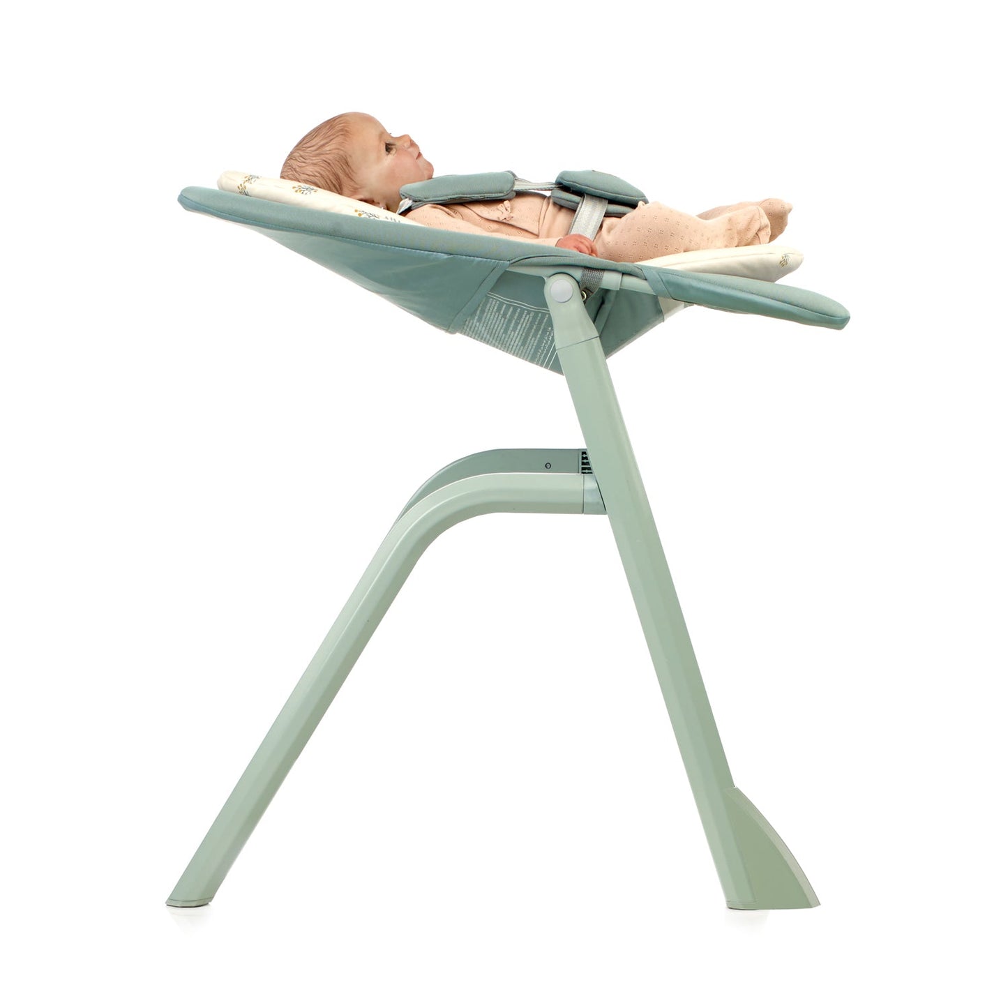 Jane Noah Highchair + Rocker Kit for Newborns – Convertible Beechwood Chair from birth to Adulthood, Botanic