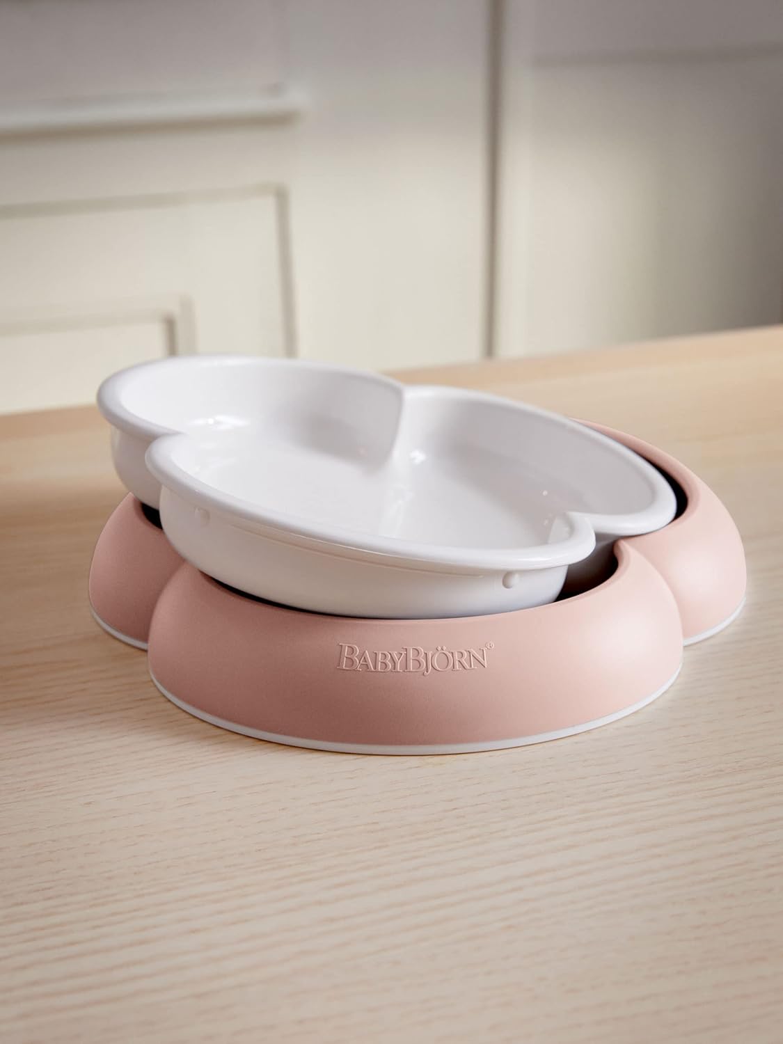 BabyBjorn Baby Feeding Set – Plate, Spoon, Fork & Cup Baby Weaning Dinner Set (4pcs)