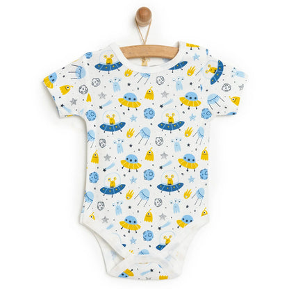 HelloBaby Baby Boy Short Sleeve  Body - White