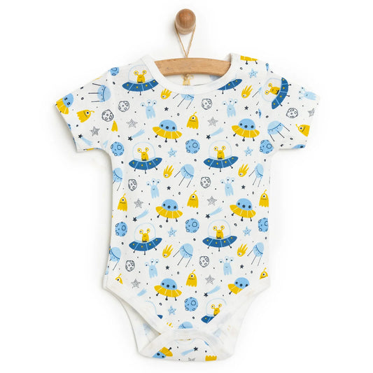 HelloBaby Baby Boy Short Sleeve  Body - White