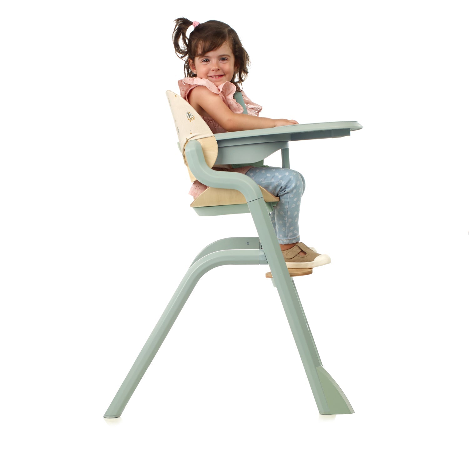 Jane Noah Highchair – Convertible Beechwood Chair from 6 Months to Adulthood, Botanic