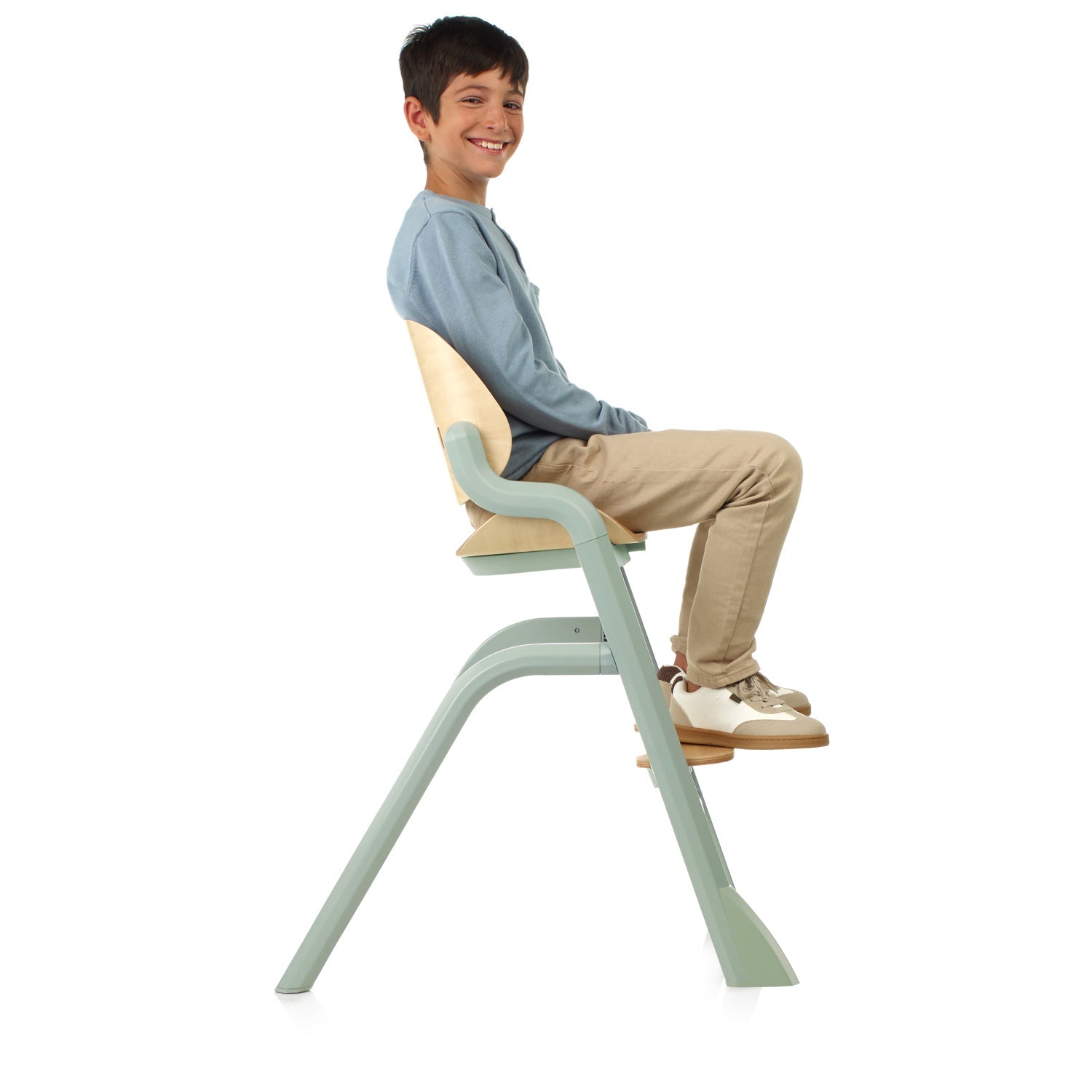 Jane Noah Highchair + Rocker Kit for Newborns – Convertible Beechwood Chair from birth to Adulthood, Botanic