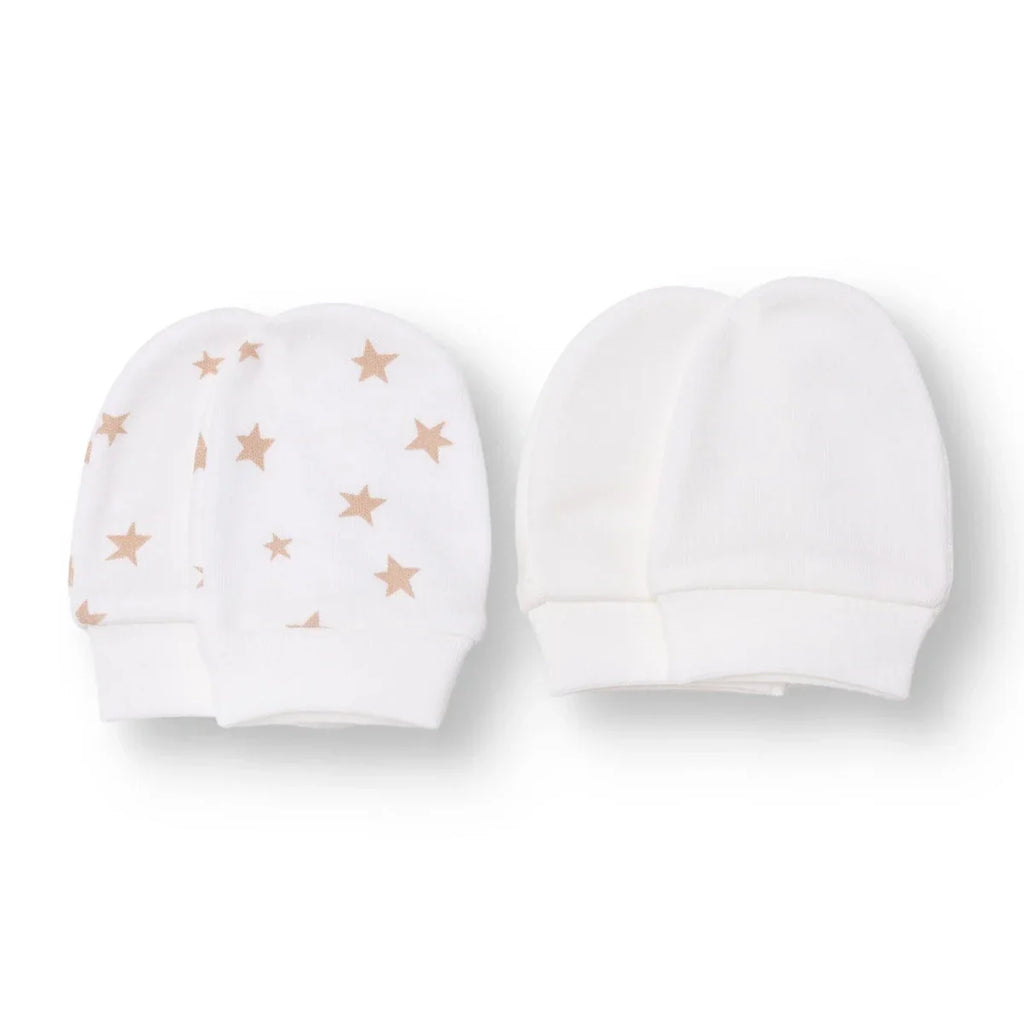 HelloBaby Boys Mitten Space - Ecru Printed