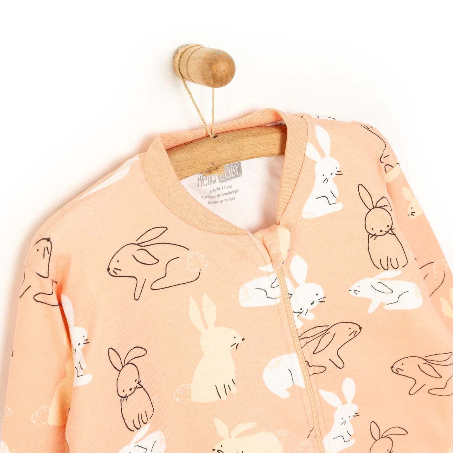 HelloBaby Girl Sleepsuit - Light Pink