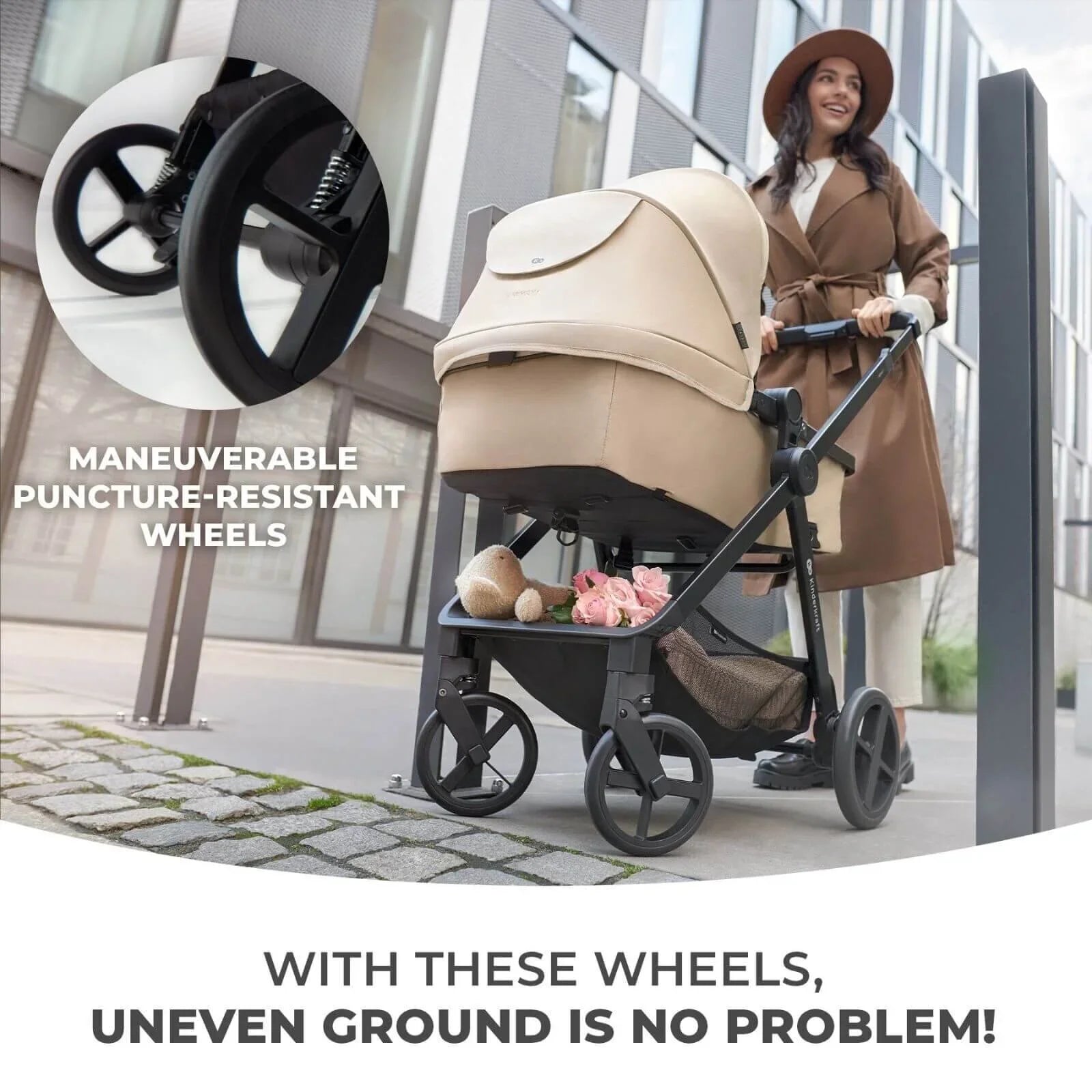Kinderkraft Newly Mink Pro 4-in-1 Travel System - Moonlight Grey