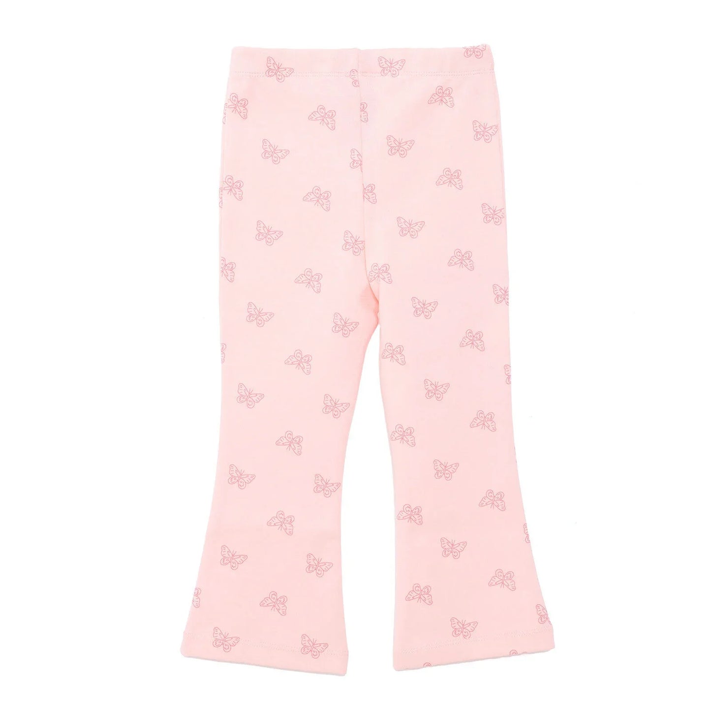 HelloBaby Basic Girl Butterfly Patterns Leggings - Light Pink