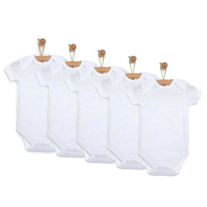 HelloBaby Unisex Short Sleeve Bodysuit 5 pcs
