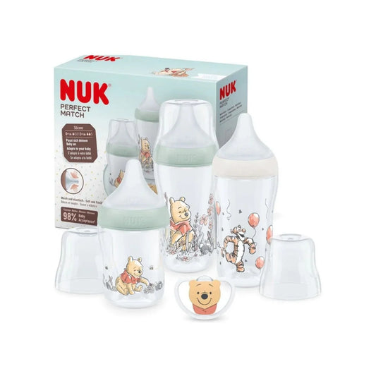 NUK Anti-Colic Perfect Match Starter Set Pack of 4 - Winnie the Pooh