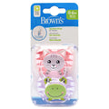 Dr Brown PreVent Shield Stage 1 Soother (Cat/Frog Design) - Pack of 2