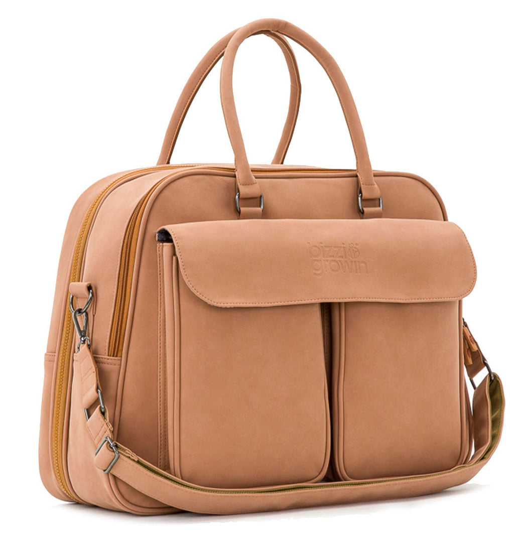 Bizzi Growin Baby Travel Crib and Changing Bag POD ® - Vegan Leather