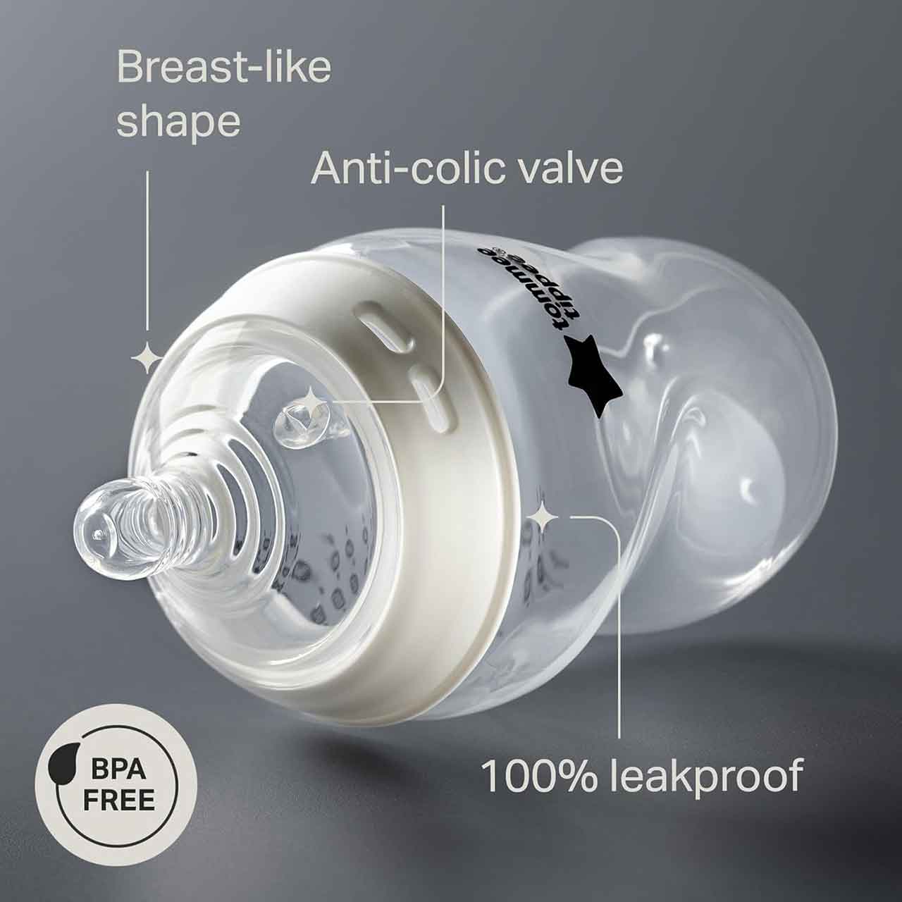 Tommee Tippee Natural Start Starter Bottle Kit Muted