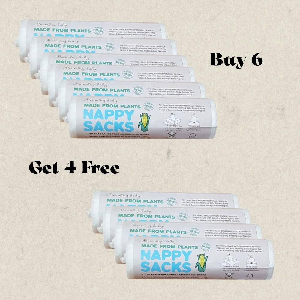 30 Pack of Biodegradable Nappy Sack Rolls