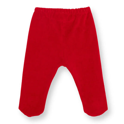 HelloBaby Newborn Velvet Footed Bottom - Red