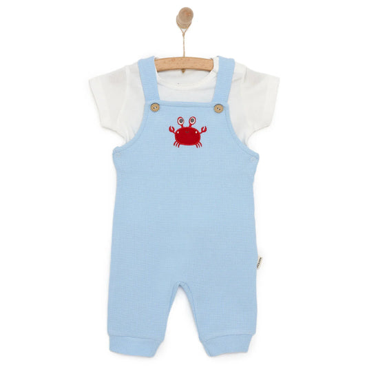 Bebbek Boy Overalls T-shirt - Ecru