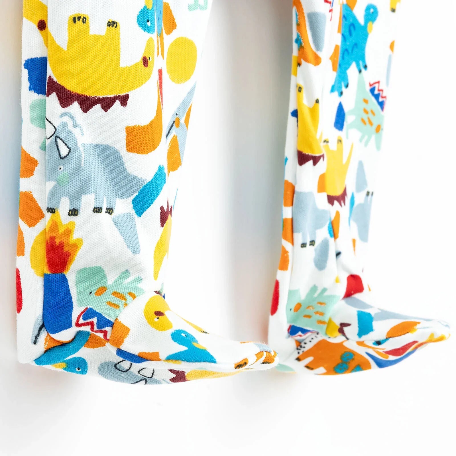 HelloBaby Newborn Baby Boy Footed Jumpsuit - Ecru
