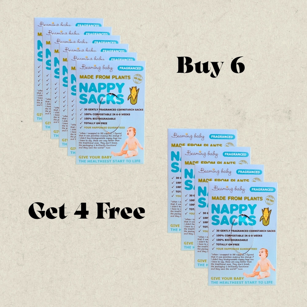 30 Pack of Cornstarch Nappy Sacks